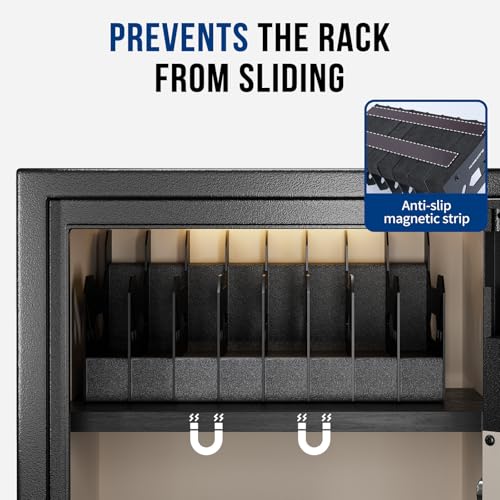BlackSmith 2-Piece Foam Gun Rack Set with 8 Slots per Piece for Pistols & Revolvers
