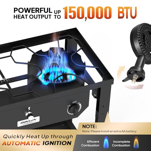 2 Burner Portable Propane Gas Stove with Foldable Workstation & Wheels - 150,000 BTU Outdoor Camping Cooking Equipment