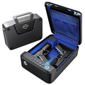 ONNAIS Biometric Pistol Safe with Fingerprint & Digital Lock – Portable Gun Storage for Home & Travel