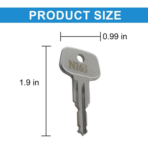 N163 Car Rack Replacement Key for Thule, Replacement Key for Thule Roof Racks, Cargo Box, Carriers, Crossbars - Codes N163 [2 pcs]