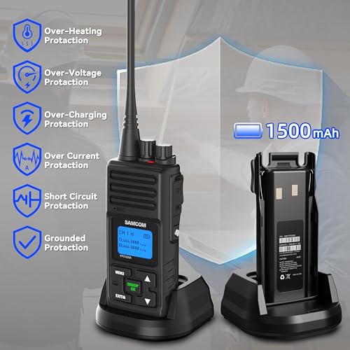 SAMCOM FPCN30A 5W Professional Long-Range Walkie Talkies Bulk Pack for Schools & Industry