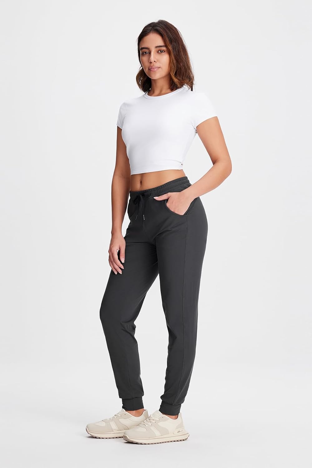 Yogipace Women's Lightweight Jogger Pants - UPF 50+ Protection | Casual Sweatpants for Gym & Travel