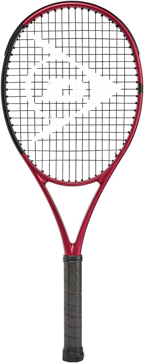 Dunlop Sports CX Team 275 Pre-Strung Tennis Racket, 3/8 Grip, Red/Black