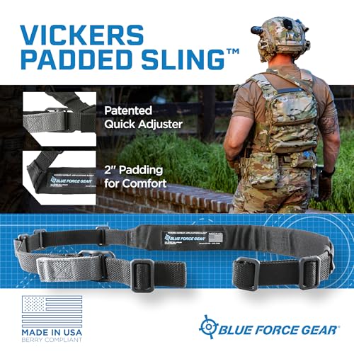 Blue Force Gear Vickers Padded Sling with 2” Comfort Foam Pad - Black