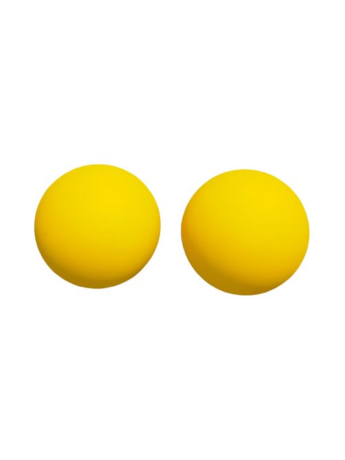VisnzvLux 3 Pieces Yellow Squash Ball Custom Logo Professional high Elasticity Resistant to Play for Training and Practice