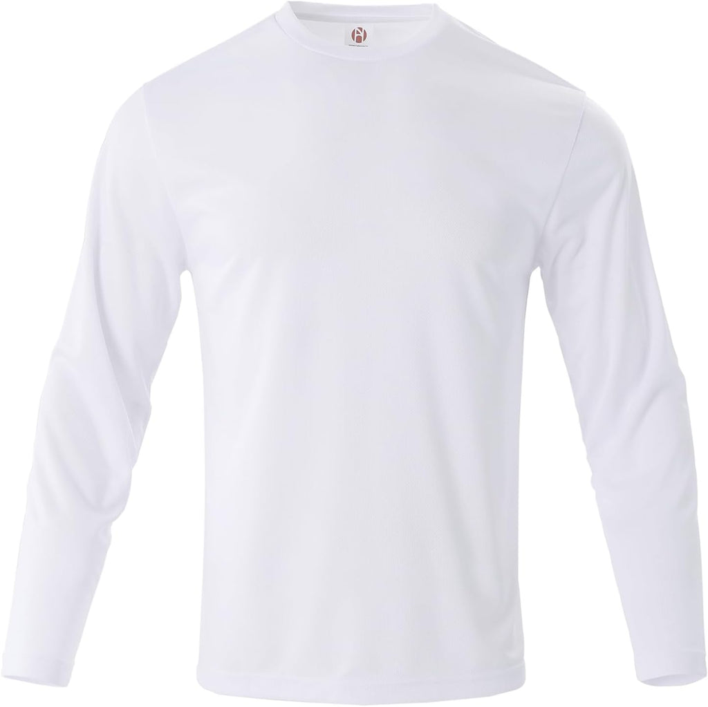 Skiennix Men's Long Sleeve Quick-Dry Athletic T-Shirt | Sun Protection for Gym Workouts