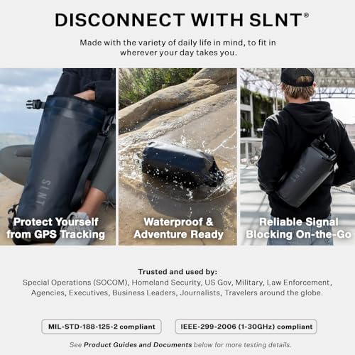 Silent Pocket SLNT Faraday Dry Bag 5 Liter Waterproof Signal Blocker