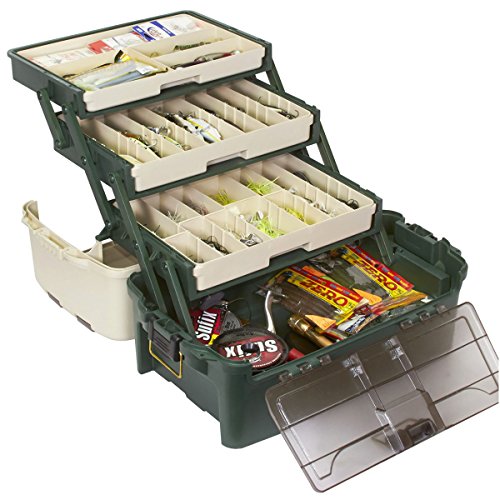Plano Hybrid Hip Tackle System - Model 3113305, White & Green, Removable Drawers, Fits StowAway Utility Boxes