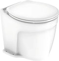 SEAFLO 12V Deluxe Electric Marine Toilet - Ceramic Bowl with Soft Close Seat & Built-In Macerator | Quiet Freshwater Flush, 4-Year Warranty