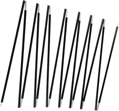 Aluminum Tent Poles Replacement - Black Pre-Assembled 7001 T6 Camping Tent Rod for Durability