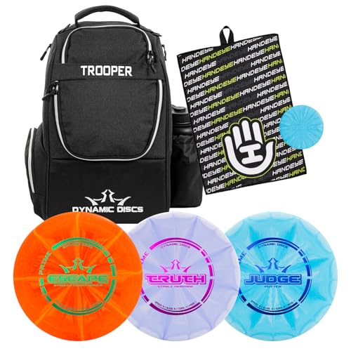 Disc Golf Starter Set with Judge, Truth, Escape Discs - Black