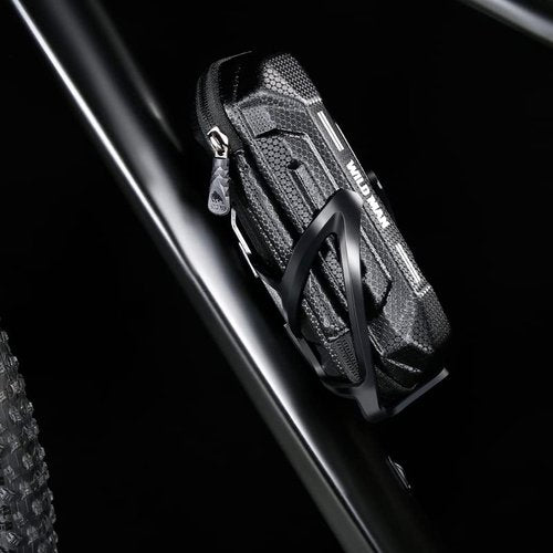 WILD MAN Bike Tool Storage Bag Hard Shell Waterproof Bicycle Repair Bag for Mountain Road Bike MTB Cycling(XT11,Black)