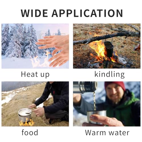 Solid Fuel Tablets Fire Starters 42 pcs 15g for Indoor Outdoor Cooking & Camping