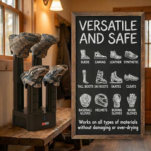 JobSite Boot Dryer with Heat Blower Fan - Fast Shoe & Glove Dryer - Variation 1