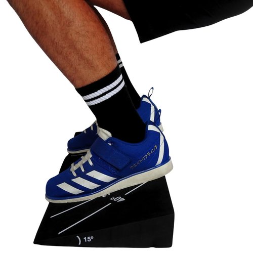 Squat Wedge Block - Squat Weight Lifting Wedges for Home Gym or Personal Trainers - Ramp Blocks for Heel Elevated Squatting Workout - Calf Raise Platform Board