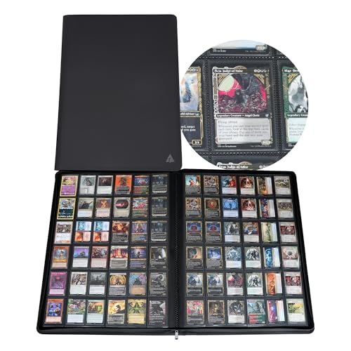Rayvol Black 2300-Pocket Ringless Trading Card Binder for TCG & Sports Cards