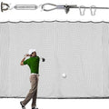 LAKNUAL 12x20ft Golf Practice Net with Complete Setup Kit Indoor Outdoor Barrier