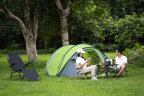 Three Bears Green Instant Pop-Up Tent for 2 Persons - Easy Setup & Waterproof Camping Shelter
