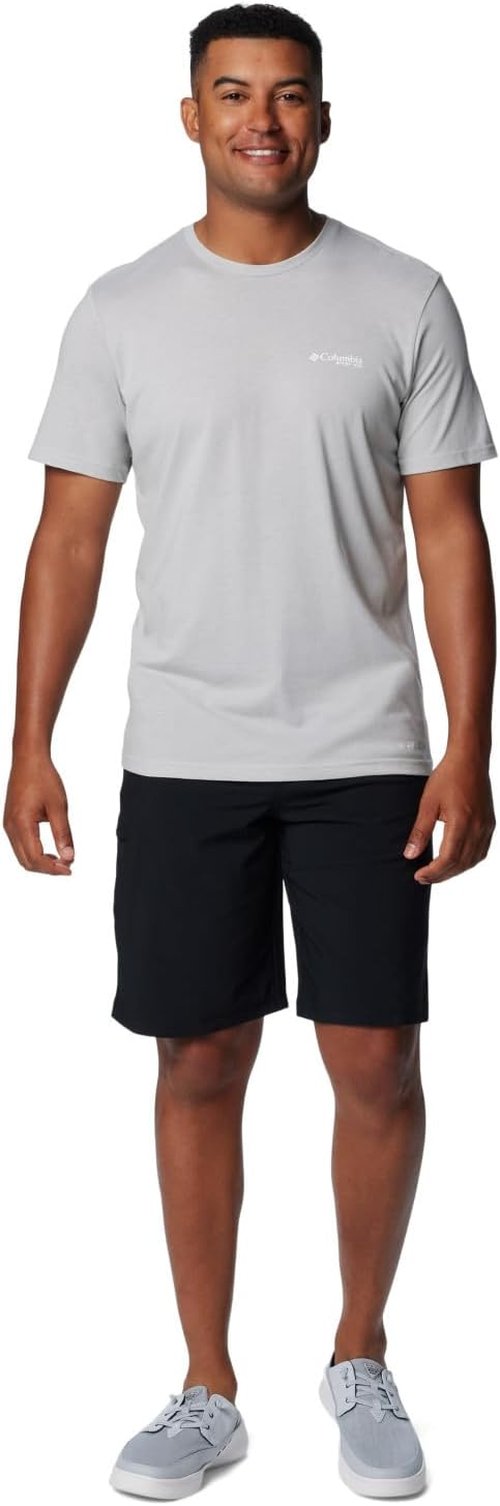 Columbia Men's PFG Tarpon Rise Tech Tee - Lightweight Short Sleeve Fishing Shirt