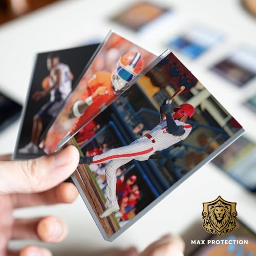 1000 Count Max Protection 35pt Top Loaders with Bonus Soft Sleeves - Trading Card Storage