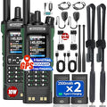 Long Range 10W Handheld Ham Radio with GPS NOAA Weather Receiver & USB-C Charging