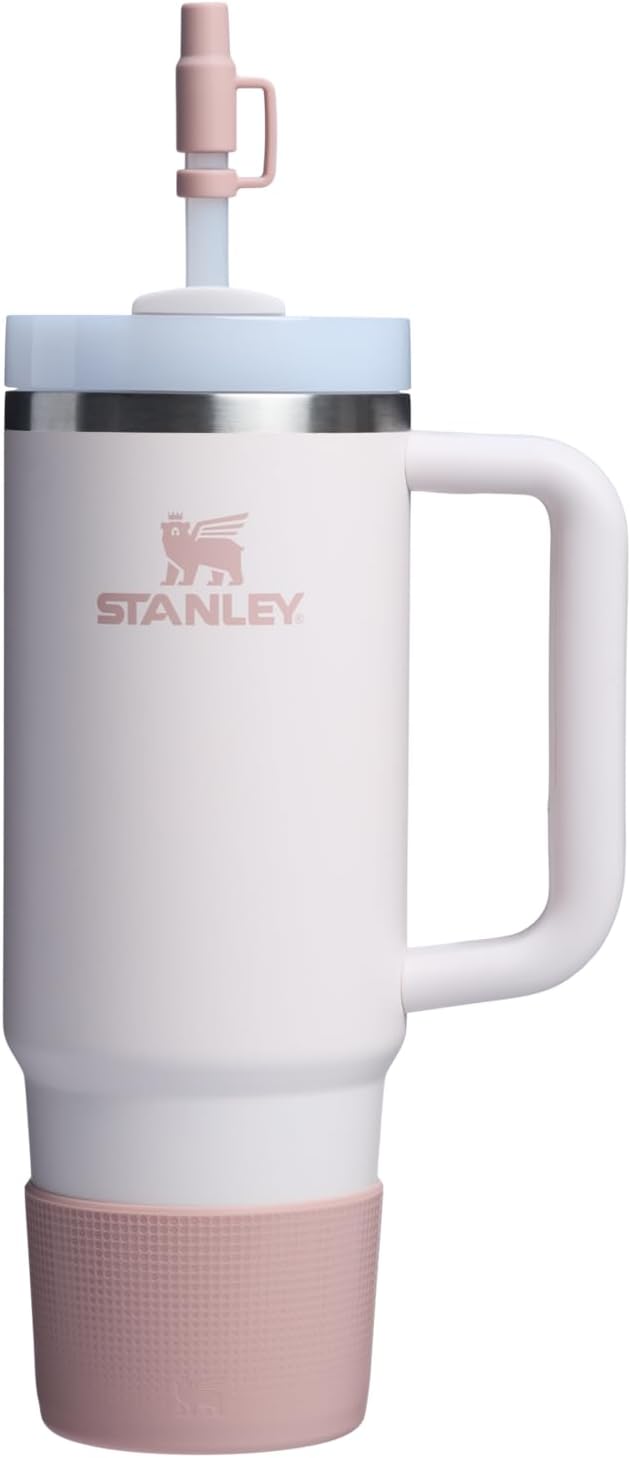 Stanley Quencher Boot & Straw Cover Cap - Anti-Slip Silicone Protector for Tumbler | BPA-Free Accessory Set