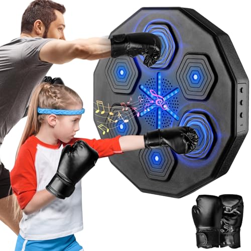 Bluetooth Music Boxing Machine with Beat Sync Wall Mount - Family Fitness Equipment