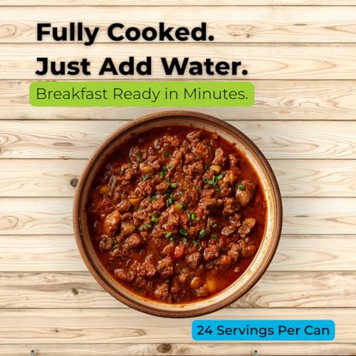 Ready Harvest Freeze-Dried Ground Beef - Large Emergency Food Can, 30-Year Shelf Life