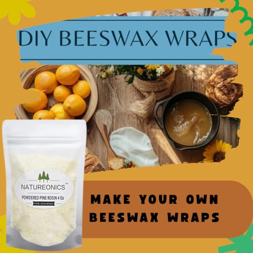 Powdered Pine Rosin 4 Oz for Beeswax Wraps, Sports Grip & DIY Projects