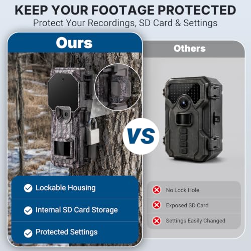 Camo 4-Pack Trail Camera with Night Vision, Fast Trigger 0.05s Waterproof Deer Camera for Wildlife & Security