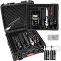 6 Pistol & 16 Magazine Gun Case with Lock - Modular Storage for Multiple Firearms
