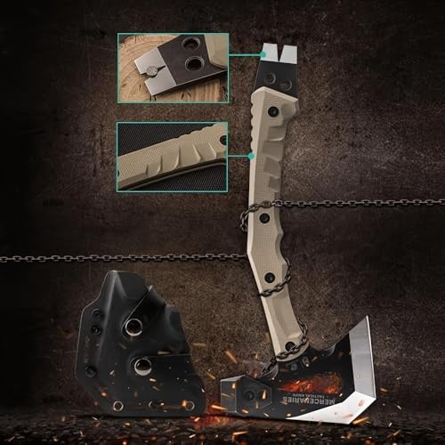 Multifunctional Tactical Axe with Hammer & Pry Tool - Camping and Rescue Tool