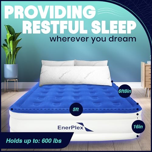 Queen Air Mattress with Built-In Pump - 15 Inch Raised Inflatable Bed