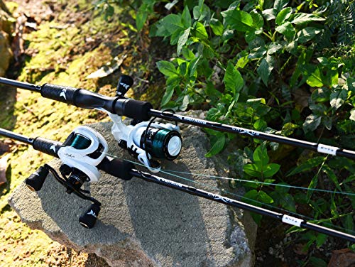 KastKing Crixus Baitcaster & Spinning Fishing Combo - Light to Medium Heavy Rod Set