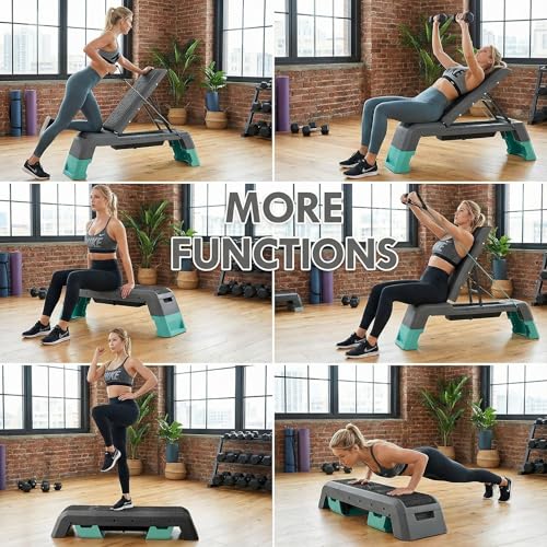 Leikefitness Multifunctional Aerobic Step Platform - Black