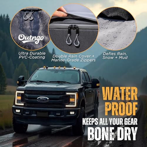 Heavy-Duty Waterproof Truck Bed Cargo Bag 38 Cu Ft for Outdoor Travel