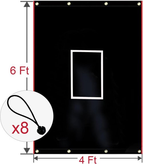 Batting Cage Backstop - Heavy Duty PVC Coated Oxford Fabric | Baseball & Softball Training Aid