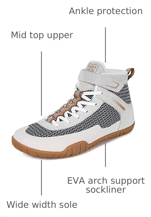 Womens Wrestling Shoes - Wide Fit, Beige, Boxing Shoe