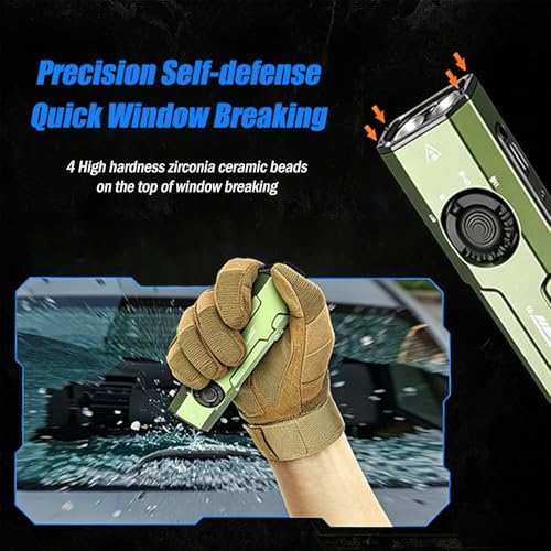 Green 2000LM Tactical E26 Flat Flashlight with UV and Green LED Model, 165m Beam