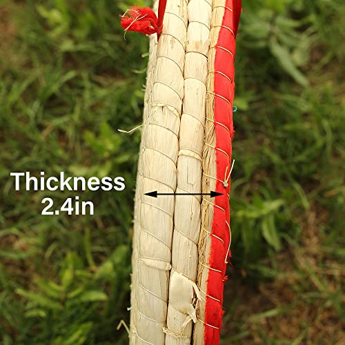Straw Red Archery Target for Backyard Practice, 20-Inch Durable Bow & Arrow Target