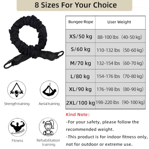 Priorman Bungee Fitness Set XS 88-110 lbs CE Certified Anti-Gravity Yoga