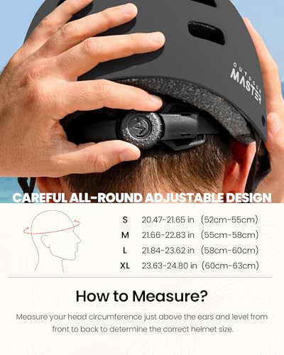 OutdoorMaster MIPS Adult Skateboard & Cycling Helmet Black Large