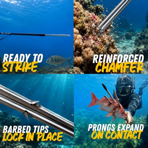 Carbon Fiber Hawaiian Sling Fishing Spear Kit 5ft-7ft Travel Reef Hunting