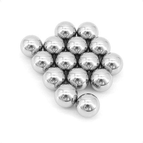 MMOBIEL 580 Pcs 15 Different Size Ball Bearings Chrome Stainless Steel 1-10mm for Bicycle, Skateboard, Motorcycle, Drawer, Door Repair