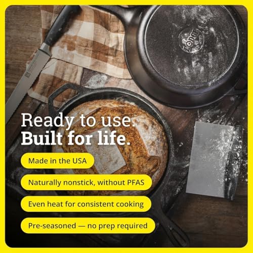 Lodge Cast Iron Combo Cooker 3.2 Quart Deep Pot & 10.25 Inch Skillet Lid