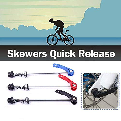 Road MTB Quick Release - Mountain Bike Bicycle Quick Release Skewers - Axles Set Replacement - QR Lever Set - for Wheel Hub