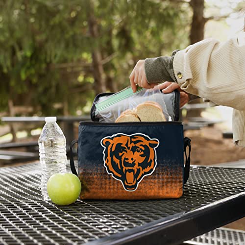 Unisex Gradient Print Lunch Bag Cooler - Chicago Bears Team Color, One Size
