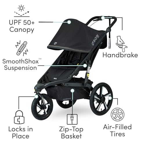 BOB Gear Alterrain Pro Jogging Stroller - Black, All-Terrain, Foldable