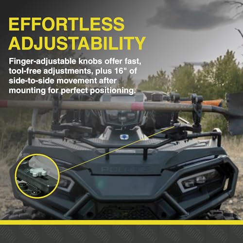 Double ATV Gun Rack with FlexGrip Pro for Rifles, Bows & Tools