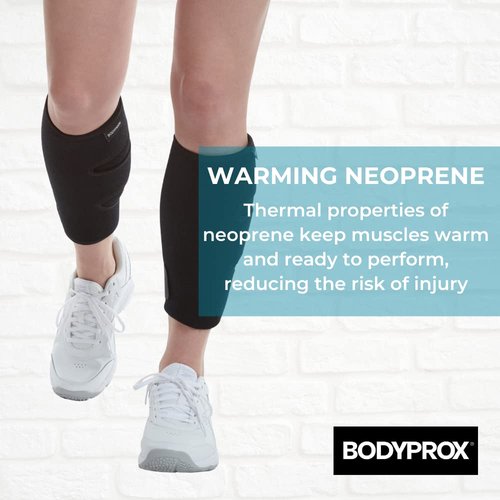 Bodyprox Calf Support Brace - Adjustable Compression Wrap for Shin Splints | 2 Pack